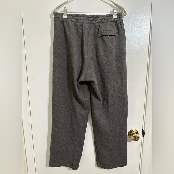 NIKE Heathered Charcoal Gray Drawstring Sweatpants - Picture 2 of 6